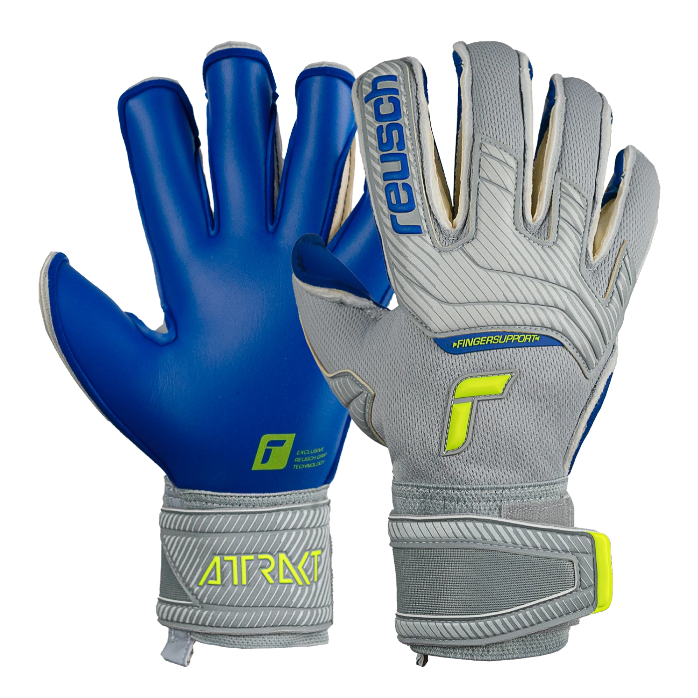 Reusch - Attrakt Gold X Evolution Cut Finger Support Grey 3 Reusch - Attrakt Gold X Evolution Cut Finger Support Grey