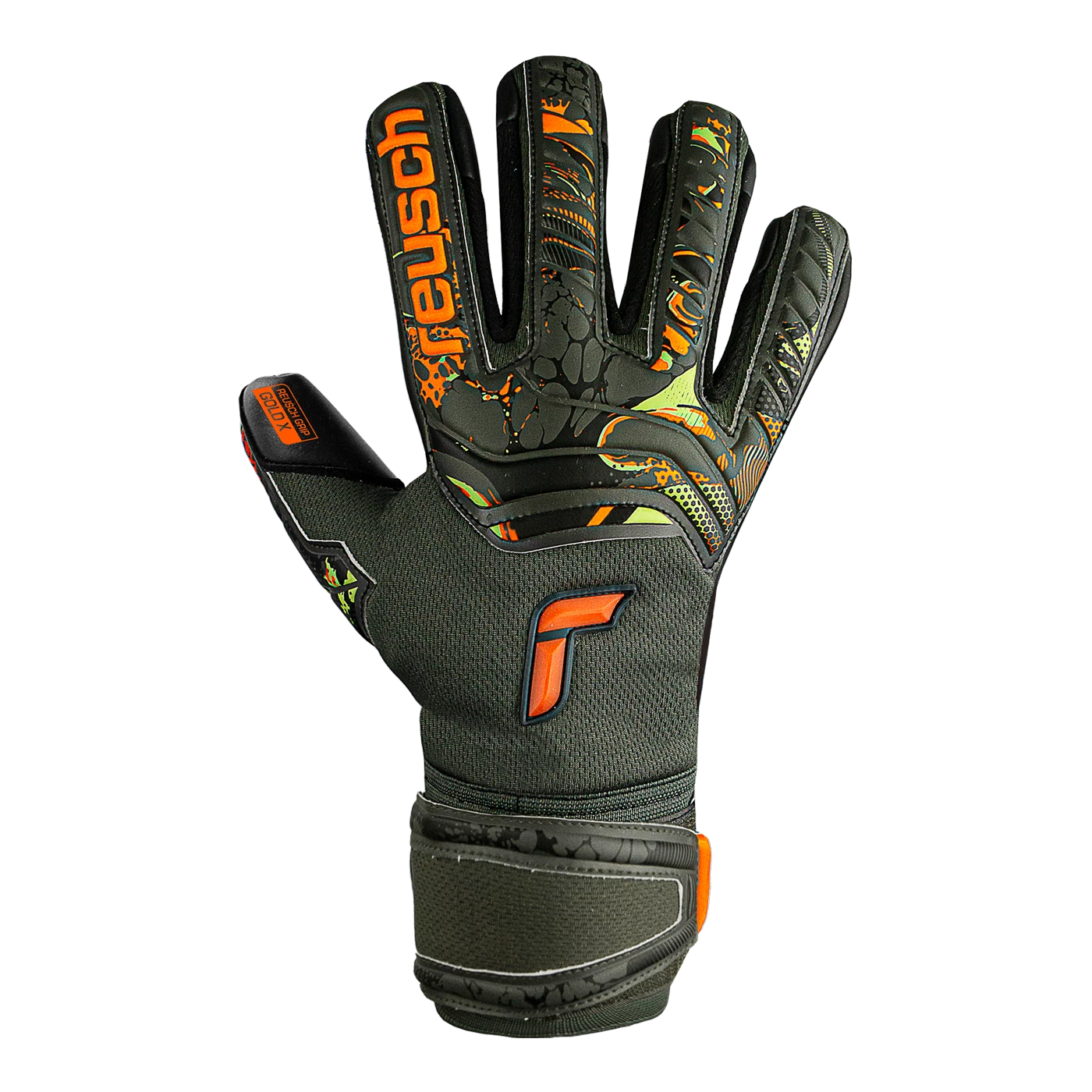 Reusch - JUNIOR Attrakt Gold X Green 4 Reusch - JUNIOR Attrakt Gold X Green - Image 2