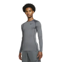 Nike - Grey Pro Dri-Fit Crewneck Shirt