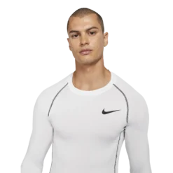 Nike - White Pro Dri-Fit Crewneck Shirt -Soccer Sale Shop DD1990100 3