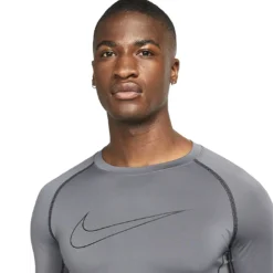 Nike - Grey Shirt Pro Dri-FIT Tight Top -Soccer Sale Shop DD1992068 2