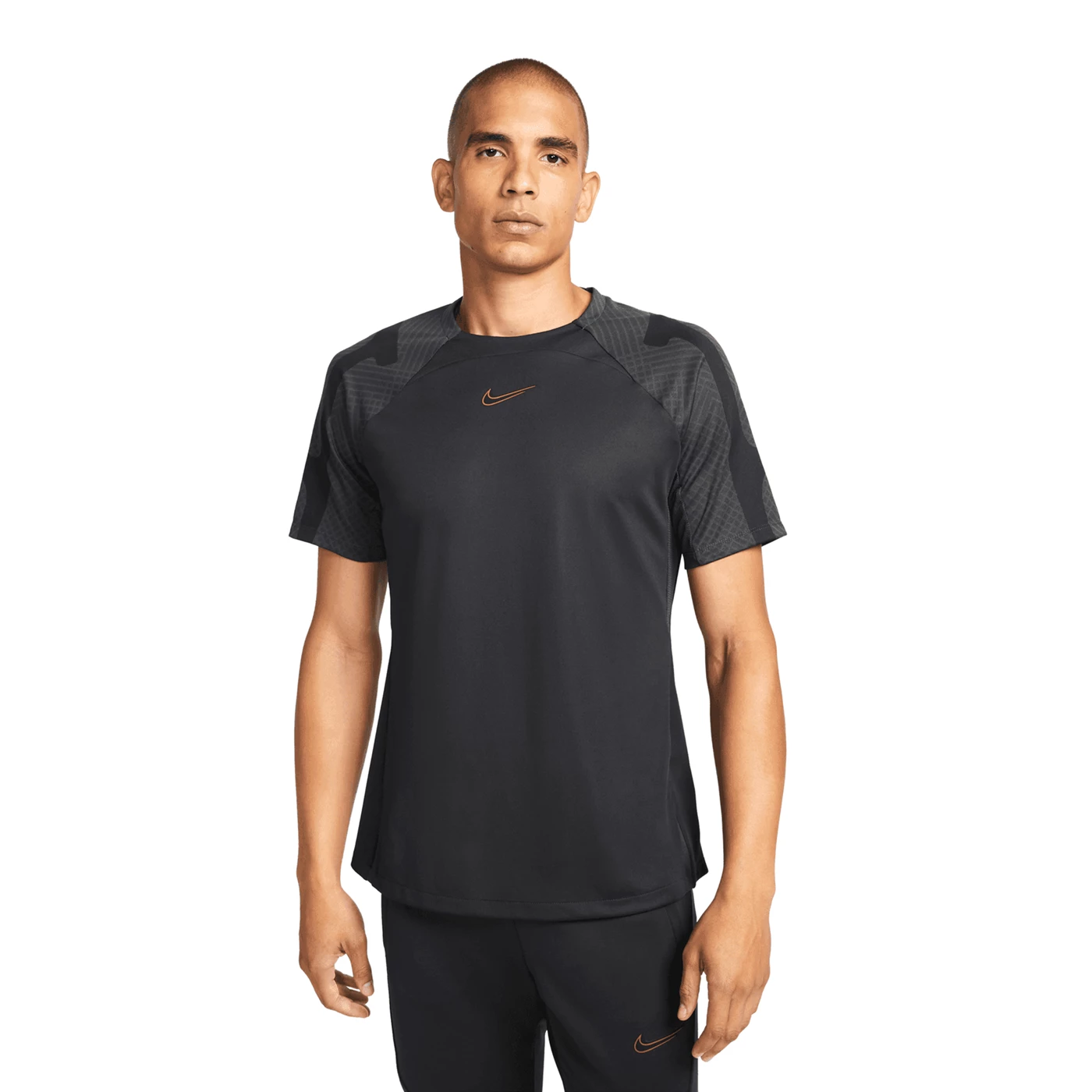 Nike - T-Shirt Dri-FIT Strike Grey Orange 3 Nike - T-Shirt Dri-FIT Strike Grey Orange