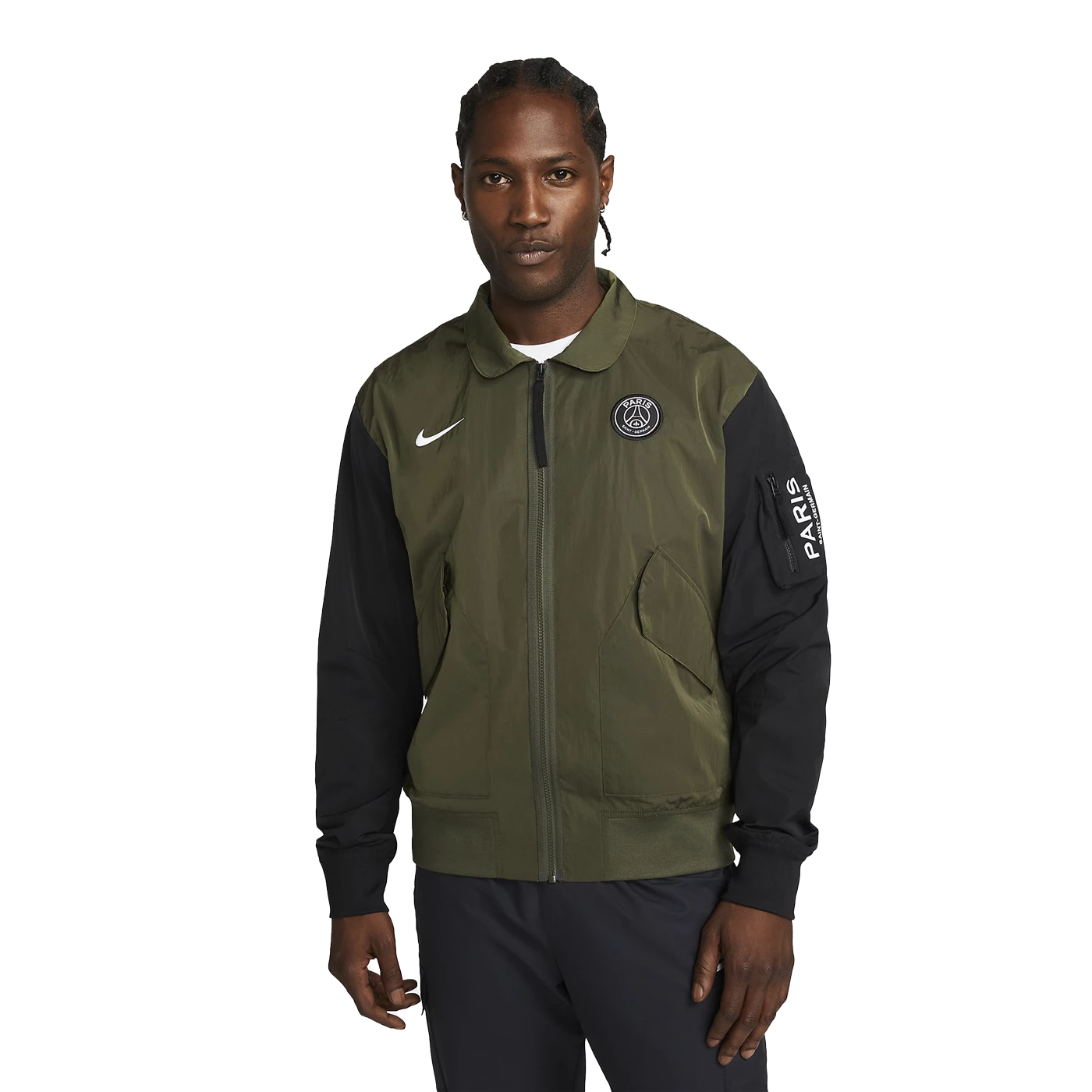 Nike - PSG Green Bomber Jacket Official 2022 / 23 3 Nike - PSG Green Bomber Jacket Official 2022 / 23