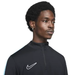 Nike - Black Sky Blue Dri-FIT Academy Sweatshirt -Soccer Sale Shop DX4294011 3