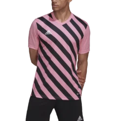 Adidas - Entrada 22 Graphic Pink Black Jersey -Soccer Sale Shop HC2633 7