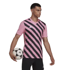 Adidas - Entrada 22 Graphic Pink Black Jersey -Soccer Sale Shop HC2633 9